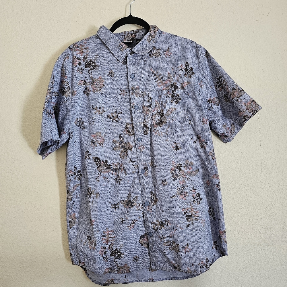 Vans Men Floral Button Up